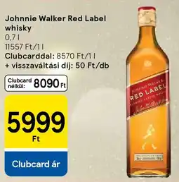Tesco Johnnie Walker Red Label whisky ajánlat