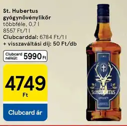 Tesco St. Hubertus gyógynövénylikőr ajánlat