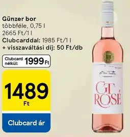 Tesco Günzer bor ajánlat