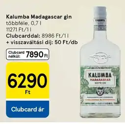 Tesco Kalumba Madagascar gin ajánlat