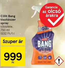 Tesco Cillit Bang tiszítószer spray ajánlat