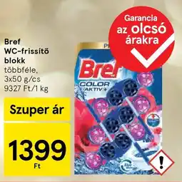 Tesco Bref WC-frissítő blokk ajánlat