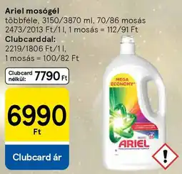 Tesco Ariel mosógél ajánlat