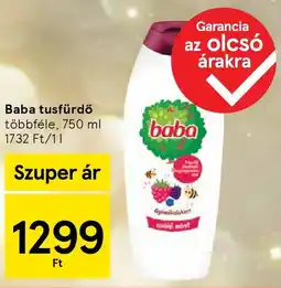 Tesco Baba tusfürdő ajánlat