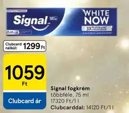 Tesco Signal fogkrém ajánlat