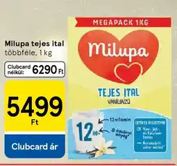 Tesco Milupa tejes ital ajánlat