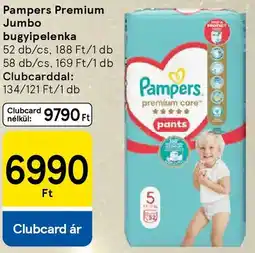 Tesco Pampers Premium Jumbo bugyipelenka ajánlat