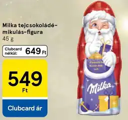 Tesco Milka tejcsokoládé- mikulás-figura ajánlat