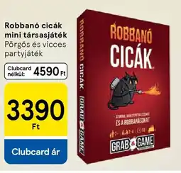 Tesco Robbanó cicák mini társasjáték ajánlat
