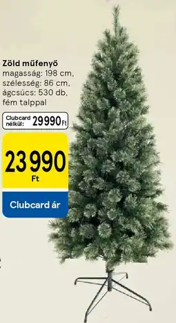 Tesco Zöld műfenyő ajánlat