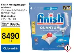 Tesco Finish mosogatógép- tabletta ajánlat