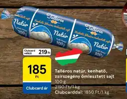 Tesco Talléros natúr, kenhető, zsírszegény ömlesztett sajt ajánlat