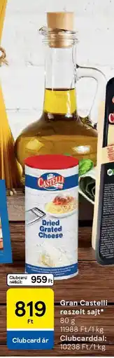 Tesco Gran Castelli reszelt sajt ajánlat