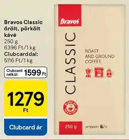 Tesco Bravos Classic örölt, pörkölt kávé ajánlat