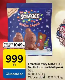 Tesco Smarties, KitKat Téli Barátok csokoládéfigurák ajánlat