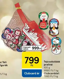 Tesco Tejcsokoládé praliné ajánlat