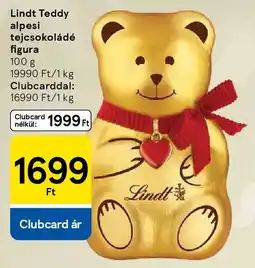 Tesco Lindt Teddy alpesi tejcsokoládé figura ajánlat