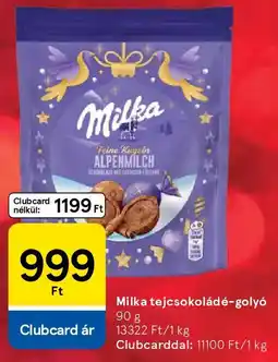 Tesco Milka tejcsokoládé-golyó ajánlat