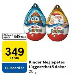 Tesco Kinder Meglepetés függeszthető dekor ajánlat