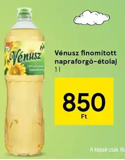 Tesco Vénusz finomított napraforgó-étolaj ajánlat