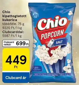 Tesco Chio kipattogtatott kukorica ajánlat