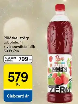 Tesco Pölöskei szörp ajánlat