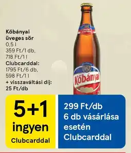 Tesco Kőbányai üveges sör ajánlat