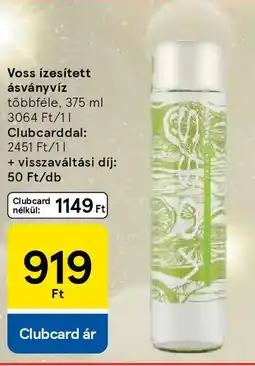 Tesco Voss ízesített ásványvíz ajánlat
