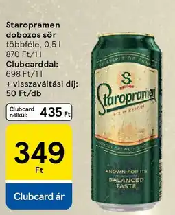 Tesco Staropramen dobozos sör ajánlat