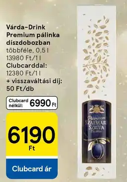 Tesco Várda-Drink Premium pálinka díszdobozban ajánlat