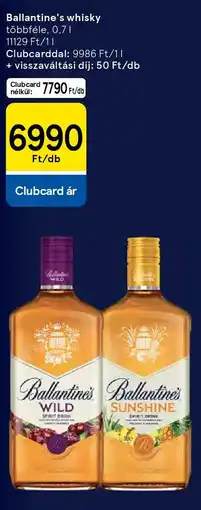 Tesco Ballantine's whisky ajánlat