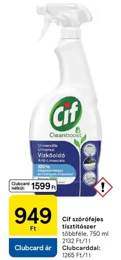 Tesco Cif szórófejes tisztítószer ajánlat