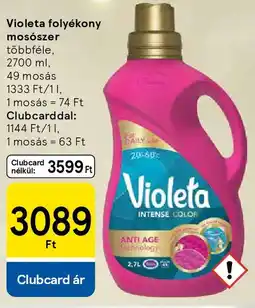 Tesco Violeta folyékony mosószer ajánlat