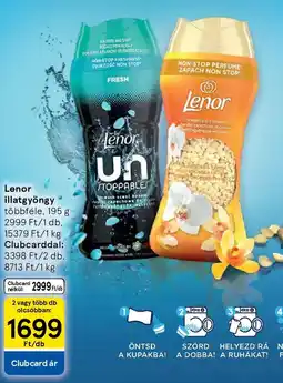 Tesco Lenor illatgyöngy ajánlat