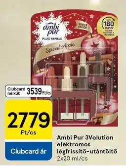 Tesco Ambi Pur 3Volution elektromos légfrissítő-utántöltő ajánlat