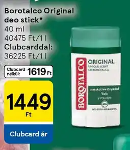 Tesco Borotalco Original deo stick ajánlat