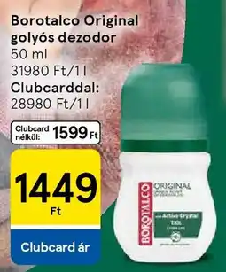 Tesco Borotalco Original golyós dezodor ajánlat