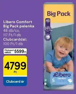 Tesco Libero Comfort Big Pack pelenka ajánlat