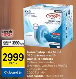 Tesco Ceresit Stop Pára AERO 360° páramentesítő utántöltő tabletta ajánlat