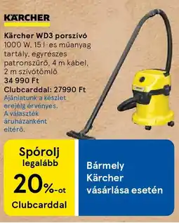 Tesco Kärcher WD3 porszívó ajánlat