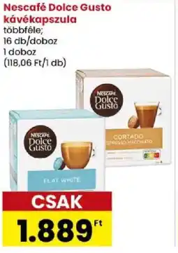 Spar Market Nescafé Dolce Gusto kávékapszula ajánlat