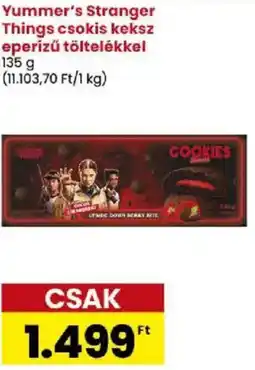 Spar Market Yummer's Stranger Things csokis keksz eperízű töltelékkel ajánlat