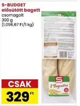Spar Market S-BUDGET elősütött bagett ajánlat