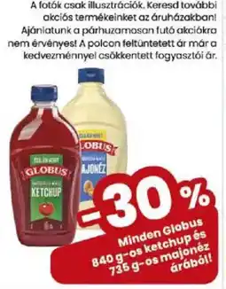 Spar Market Minden Globus ketchup, majonéz ajánlat