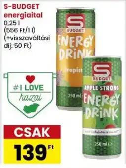 Spar Market S-BUDGET energiaital ajánlat