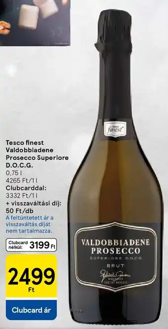 Tesco finest Valdobbiadene Prosecco Superiore D.O.C.G.