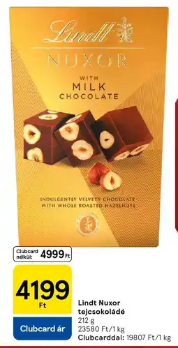 Tesco Lindt Nuxor tejcsokoládé ajánlat