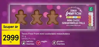 Tesco Tesco Free From mini csokoládé mézeskalács ajánlat
