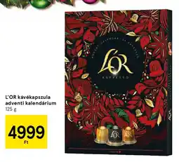 Tesco L'OR kávékapszula adventi kalendárium ajánlat