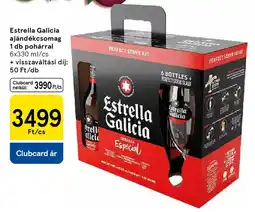 Tesco Estrella Galicia ajándékcsomag ajánlat